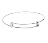 Sterling Silver Bangle Charm Bracelet